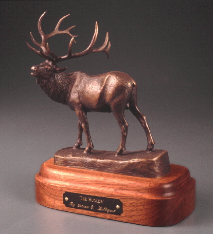 sculpture of elk