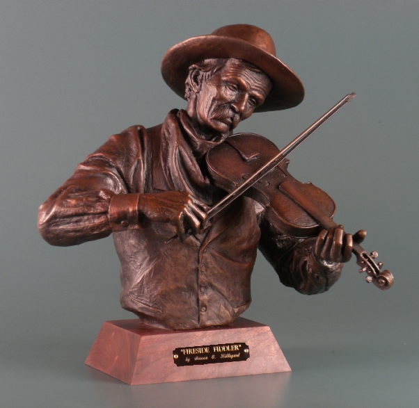 cowboy playing a fiddle