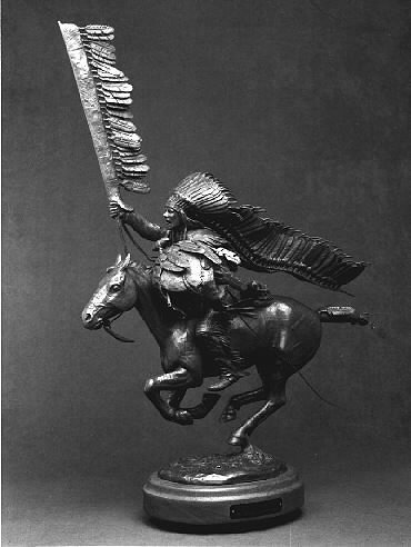 War chief charging on horse (Photo by James Osen, Spokane, WA